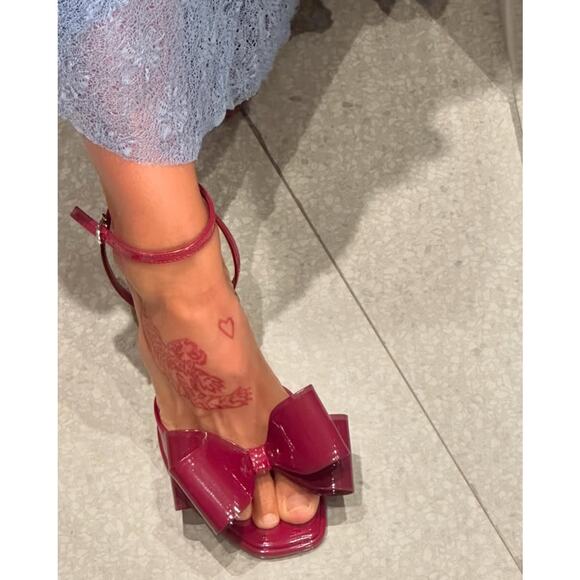 RARE!!! ZARA Red Embellished Heels NWT LAST ONE!!! - Picture 11 of 16